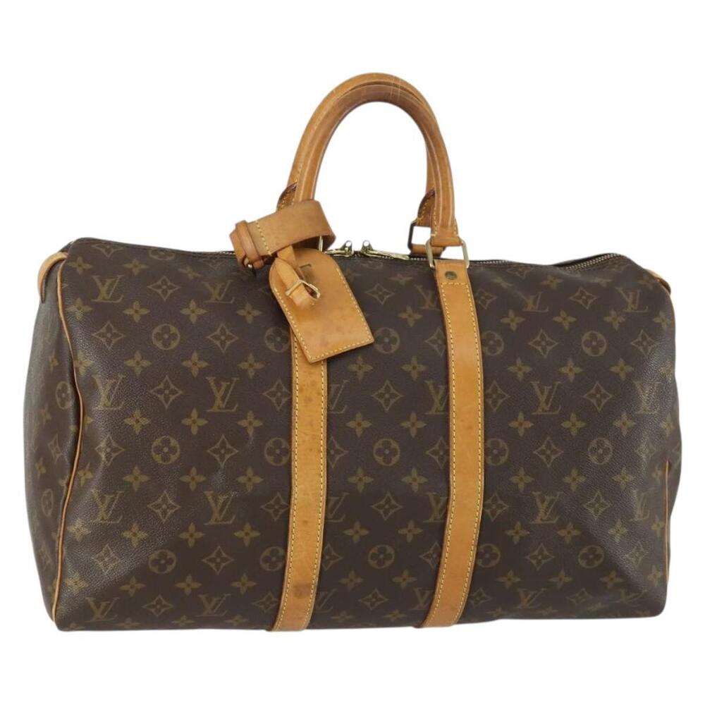 LOUIS VUITTON Monogram Keepall 45 Boston Bag M41428 LV Auth 159648